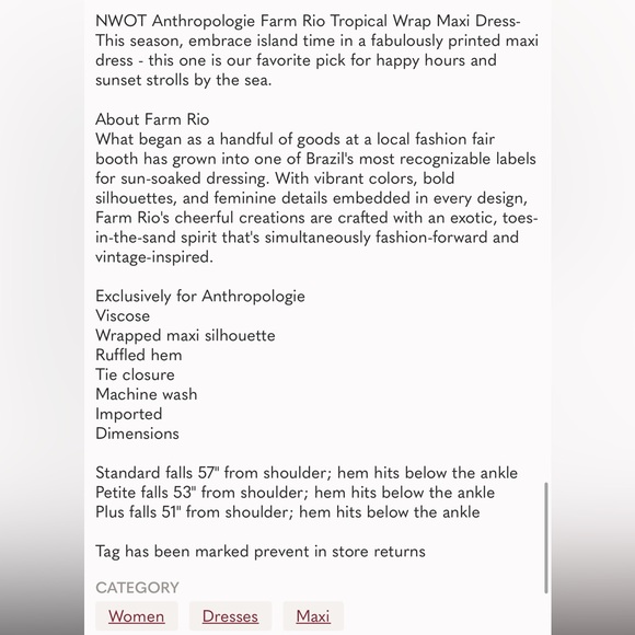 Anthropologie Farm Rio Tropical Wrap Maxi Dress - Picture 11 of 11